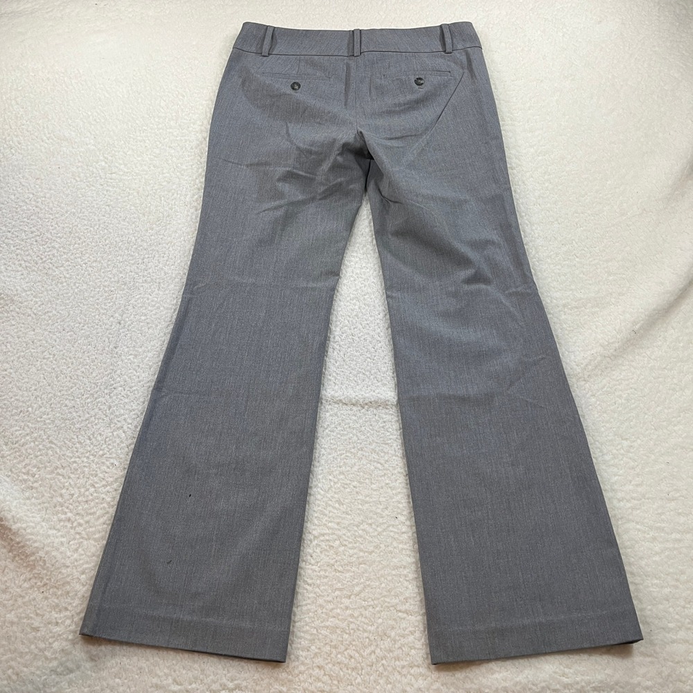 Ann Taylor Loft Trouser Womens 8 Gray Zoe Flare Leg Business Casual 332687 - Picture 9 of 12